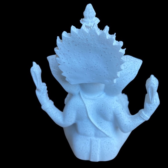 FOUR ARMED SEATED GANESH SCULPTURE - Picture 6 of 8